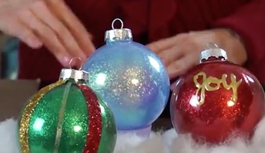 Quick and Easy Glitter Ornaments