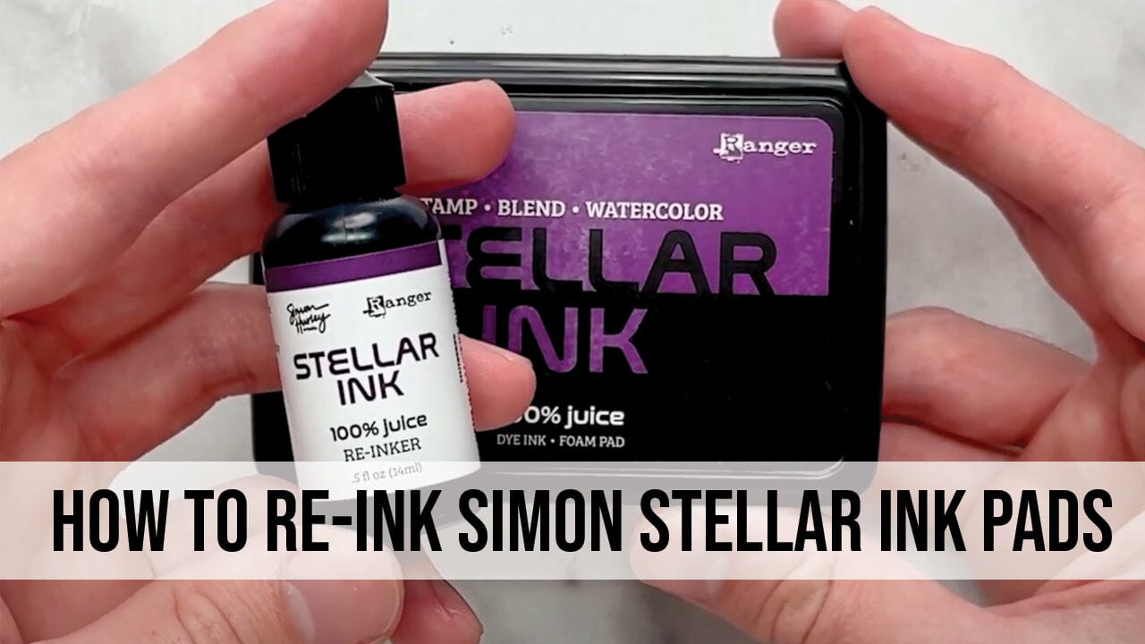How to Re-Ink Simon Hurley Stellar Ink Pads