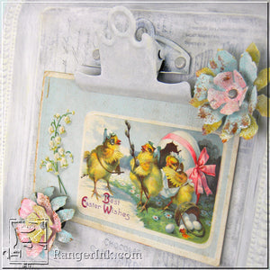 Shabby Metal Flowers Memo Board by Shelly Hickox