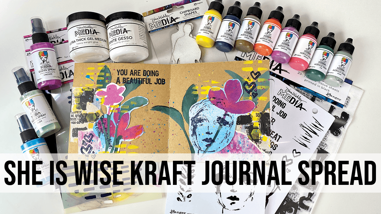 Dina Wakley She is Wise Journal Spread