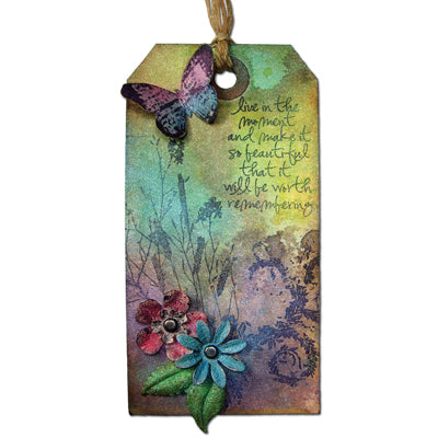 Perfect Pearls Shimmering Flight Tag By Tim Holtz