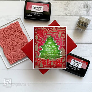 Simon Hurley create. Christmas Shaker Card by Lieschen Harshbarger