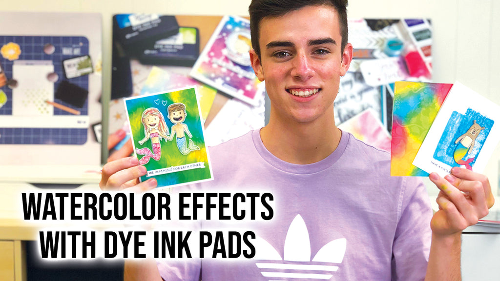 How to Create Watercolor Effects with Simon Hurley create.Dye Ink Pads
