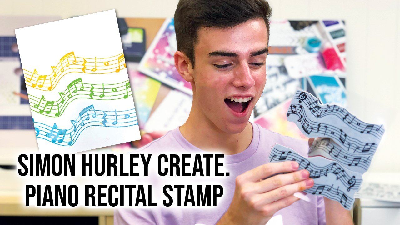 How to Use Simon Hurley create. Piano Recital Background Stamp