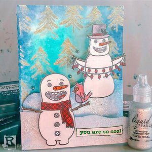Snazzy Snowmen Card by Betz Golden