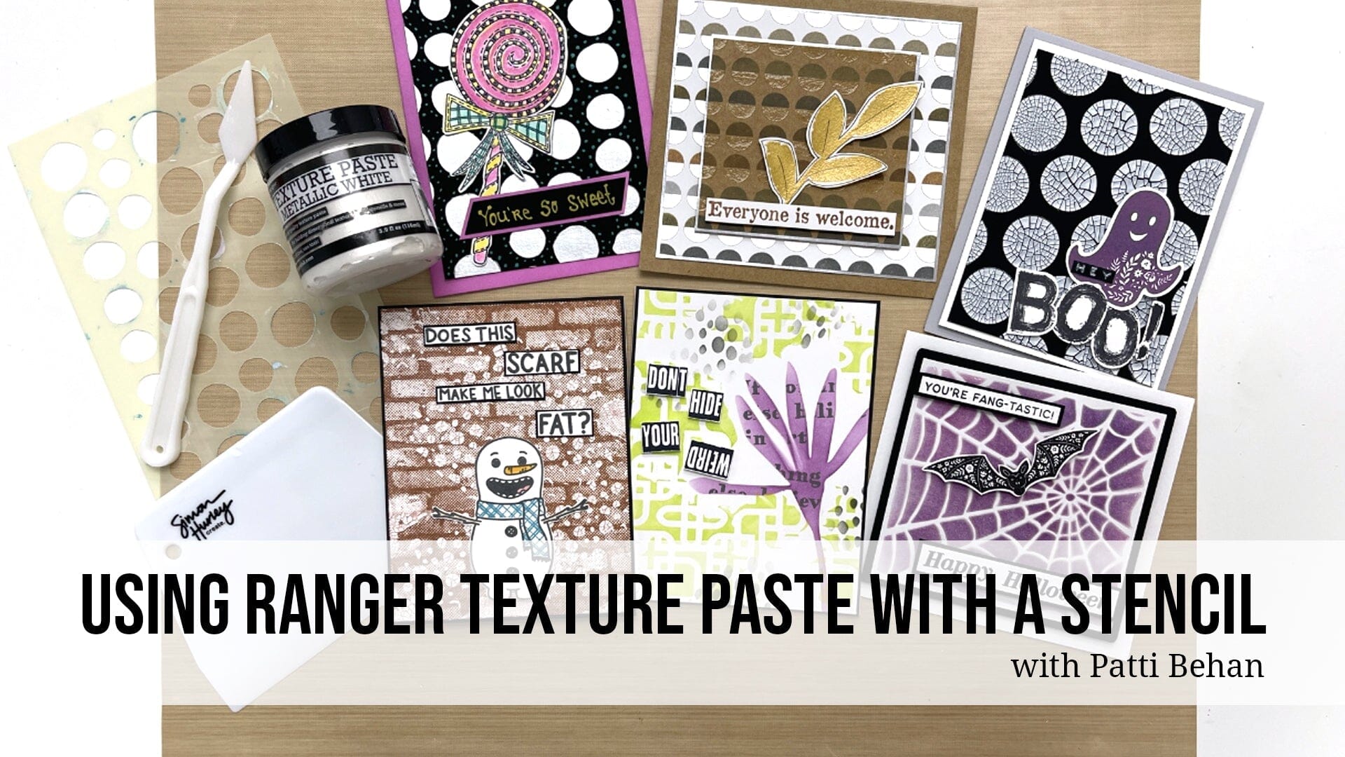 Using Ranger Texture Paste with a Stencil