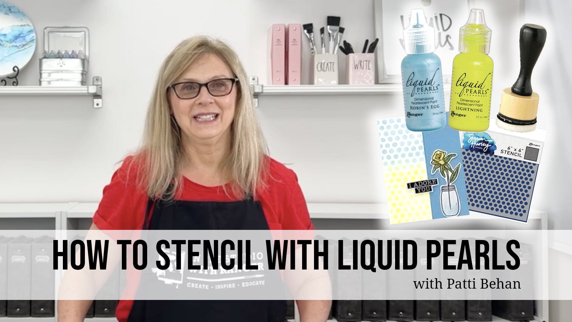 How to Stencil with Liquid Pearls