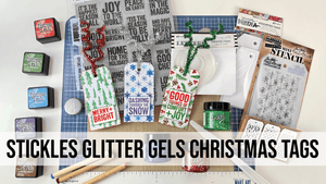 Stickles Glitter Gels Christmas Tags