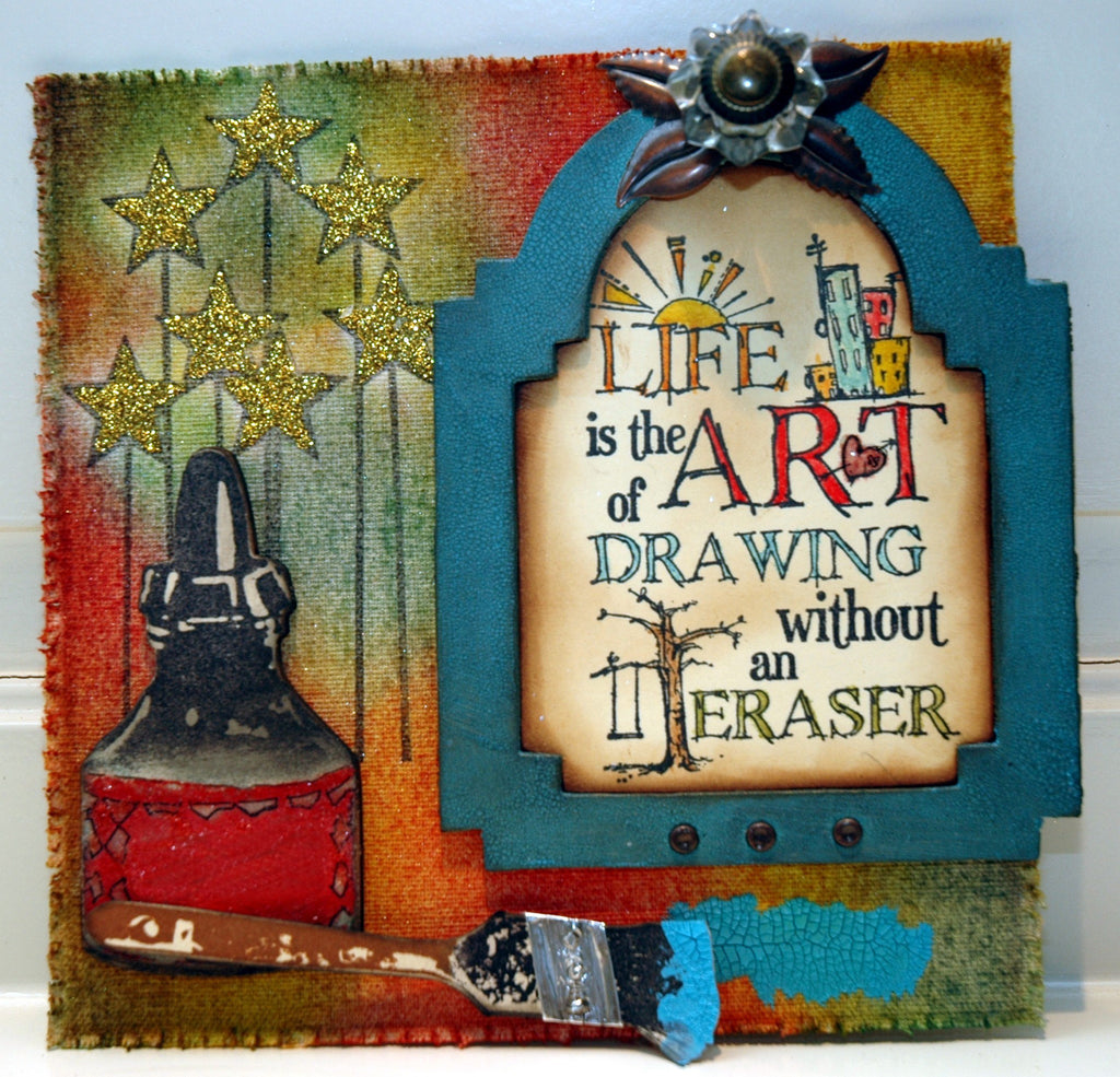 Sticky-Back Canvas “Life is Art” Wall Hanging