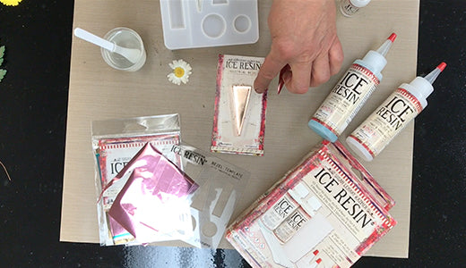 Susan Lenart Kazmer ICE Resin® Adding Nature Elements to Bezels