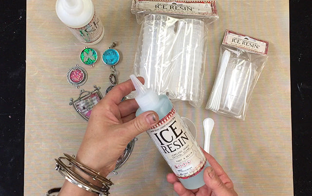 Susan Lenart Kazmer Mixing ICE Resin® from Bottles