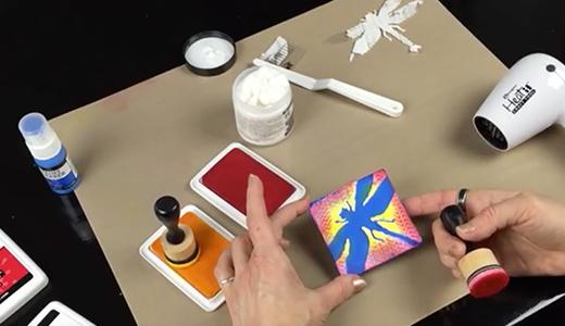 Texture Paste Silhouette Canvas