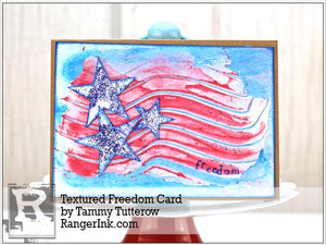 Textured Freedom Card by Tammy Tutterow