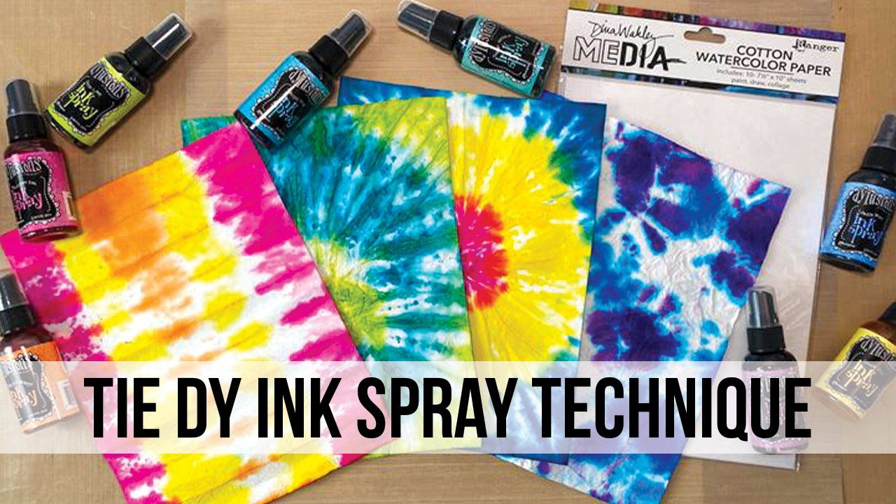 Tie Dy Ink Spray Technique