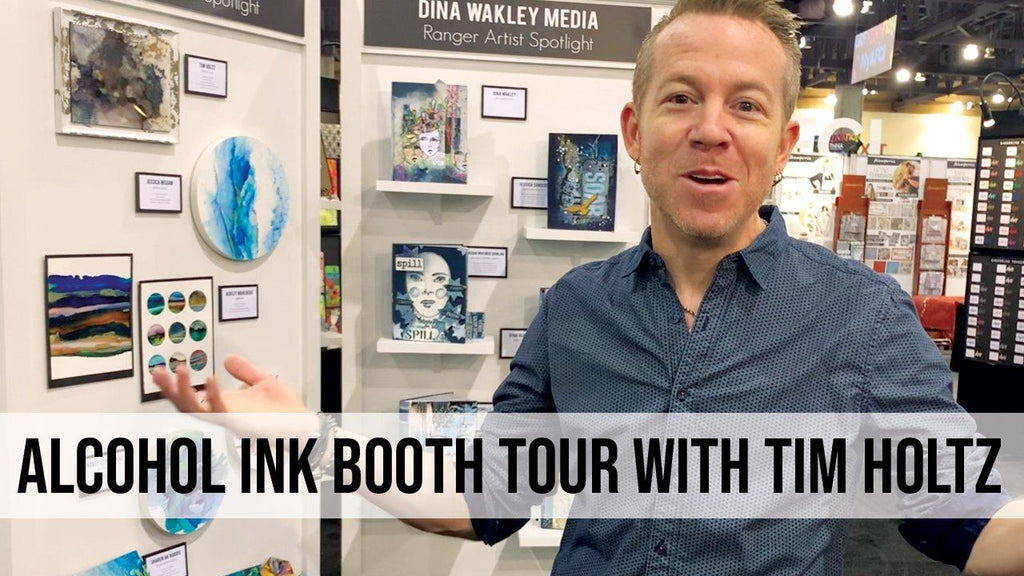 Creativation 2020 Alcohol Ink Booth Tour with Tim Holtz