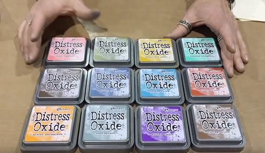 Tim Holtz Creativation 2017 Distress Oxides Demo #1