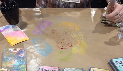 Tim Holtz Creativation 2017 Distress Oxides Demo #2