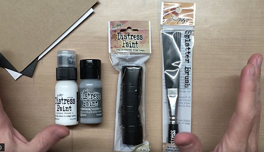 Tim Holtz® Distress Splatter Brush and Replacement Flip Tops