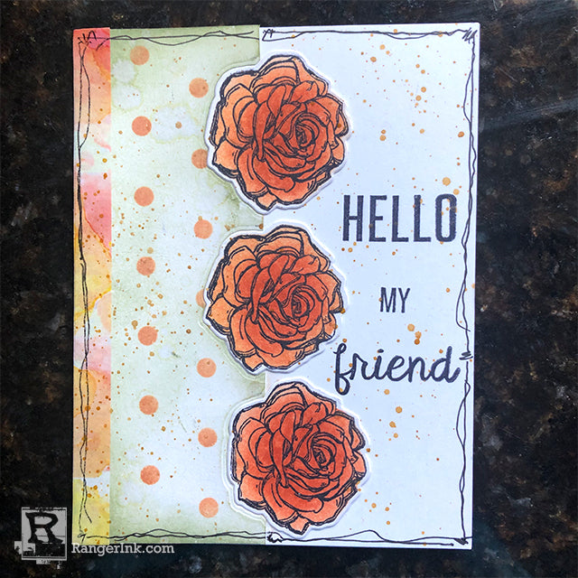 Trio of Flowers Card by Cassie Lynch