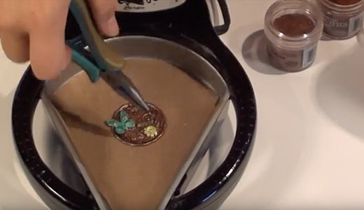 Vintaj Natural Brass: Melt Art Bezel