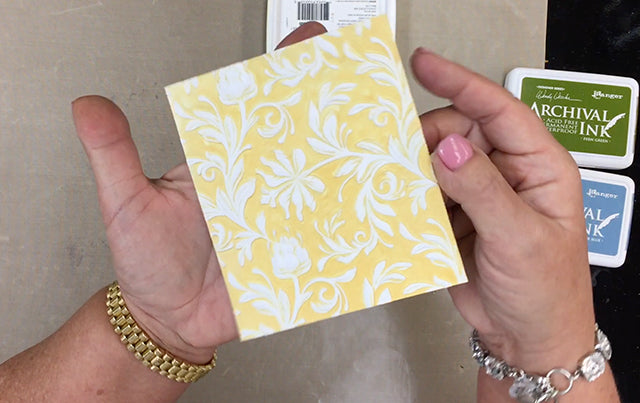 Wendy Vecchi Archival Inks Embossing Folder Technique