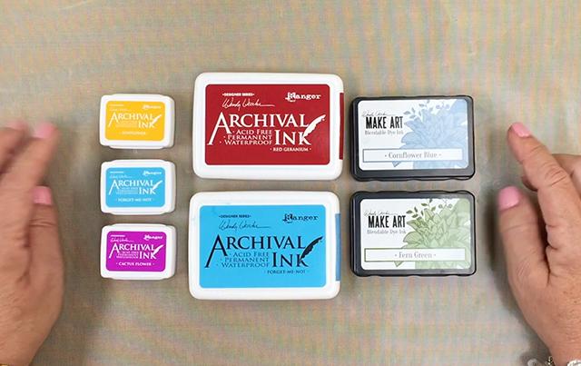 Wendy Vecchi Archival Inks vs MAKE ART Blendable Dye Inks