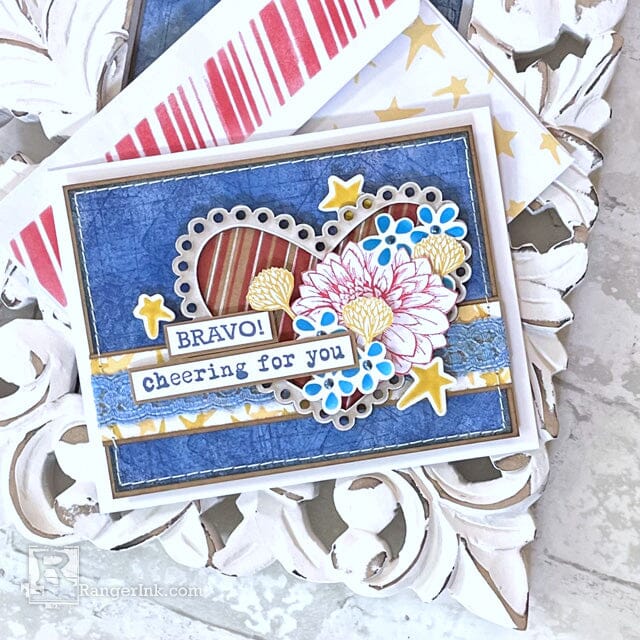 Wendy Vecchi Stars and Stripes Card by Lauren Bergold