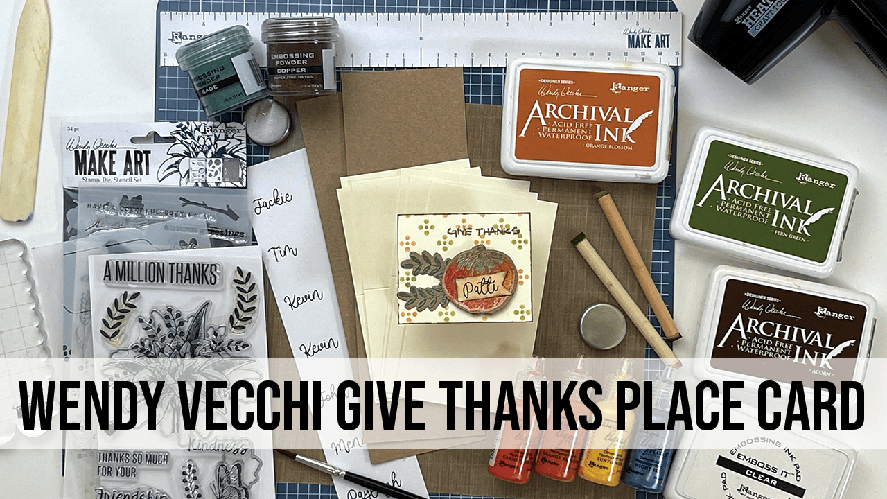 Wendy Vecchi Giving Thanks Place Card