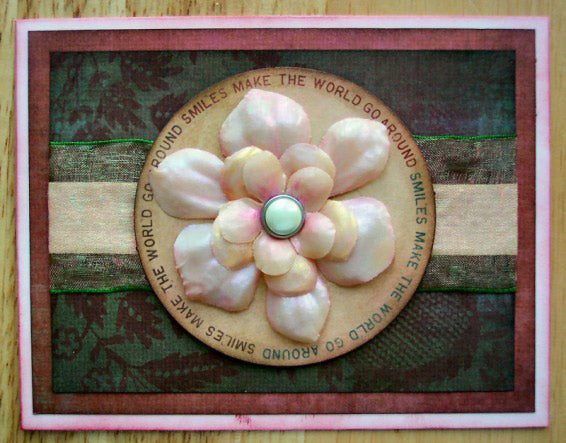 “World of Smiles” Card with Perfect Pearls™ and Beeswax By Lisa Dixon