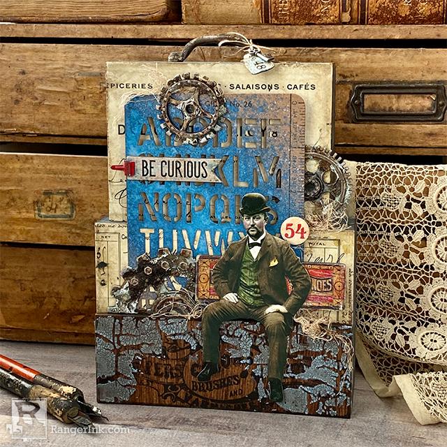 Tim Holtz Distress® Be Curious Vignette by Paula Cheney