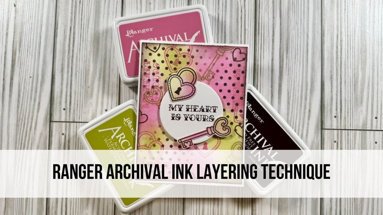 Archival Ink Layered Background