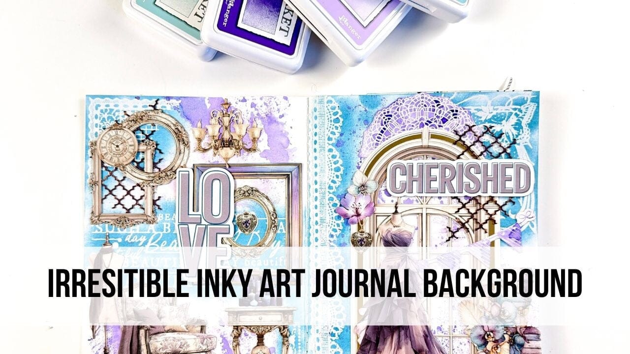 Irresistible Inky Art Journal Background