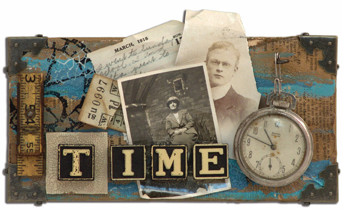 Distress™ “TIME” Canvas By Tim Holtz