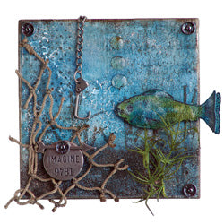 Distress™ Caught Fish Canvas By Wendy Vecchi