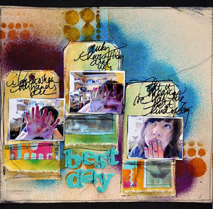 “Best Day” Color Wash Scrapbook Page By Dina Wakley