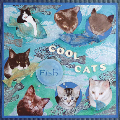 Cool Cats Scrapbook Page By Debbie Tlach