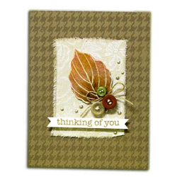 Liquid Pearls™ Thinking Of You Card By Jennifer McGuire