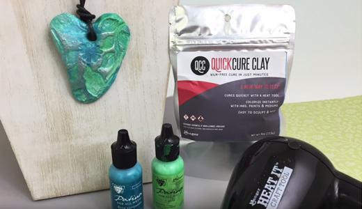 QuickCure Clay Heart by Kelly Kronowski