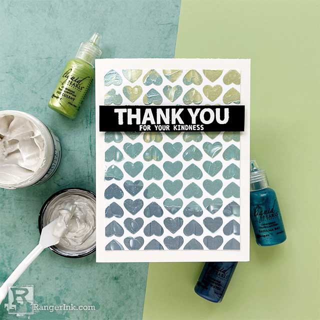 Texture Paste Thank You Card by Jess Francisco