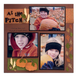 “At the Patch” Scrapbook Layout By Patti Behan