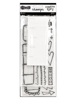 Dylusions Creative Dyary Stamp Set
