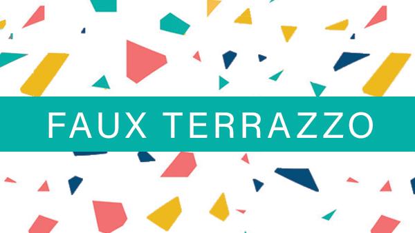 Facebook LIve: Faux Terrazzo