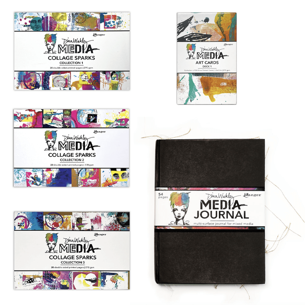 Dina Wakley Media Collage Sparks & Journal Set Bundles Dina Wakley Media 