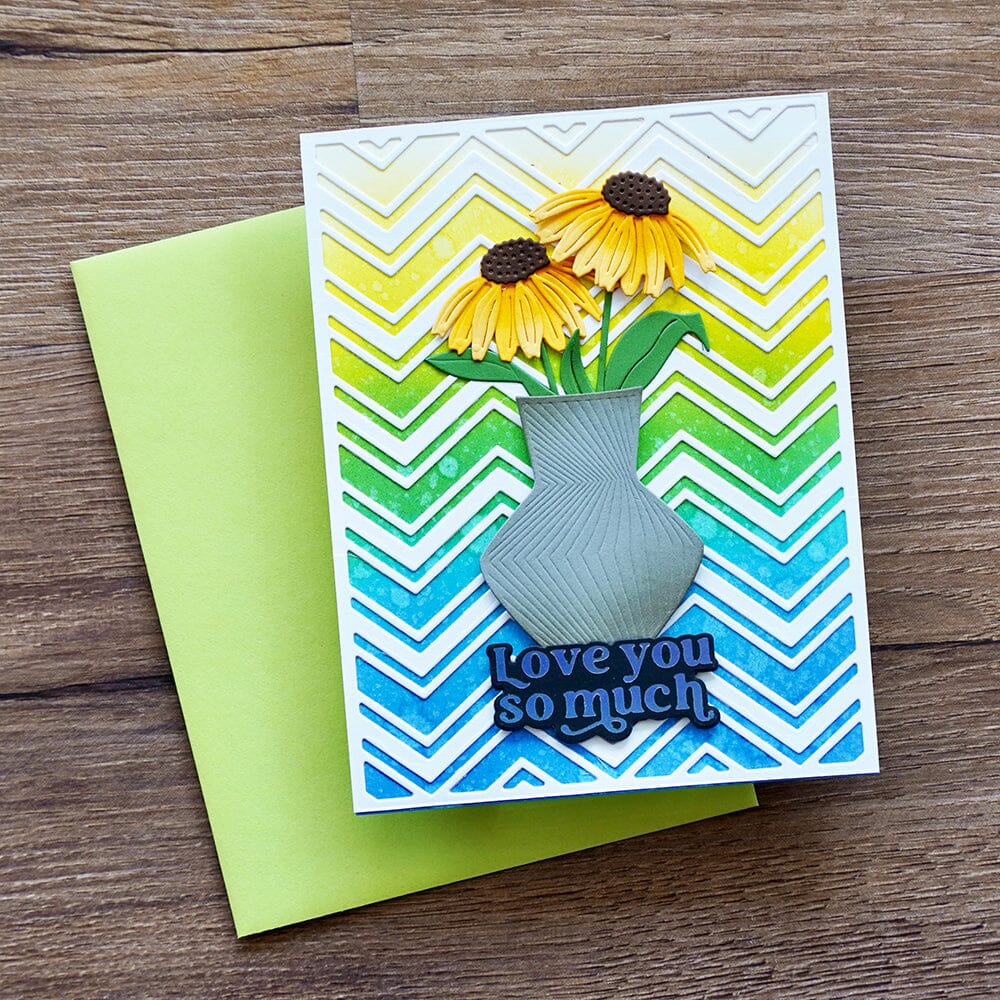 Simon Hurley create. Spellbinders Zig Zag Chevron Die Cutting Dies Simon Hurley 