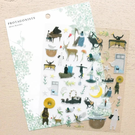 Cozyca Akira Kusaka Sticker Sheet - Protagonists 1 Surfaces Cozyca 