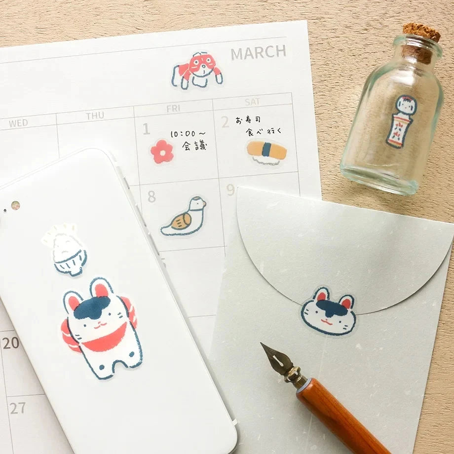 Cozyca Masao Takahata Sticker Sheet - Festival Surfaces Cozyca 