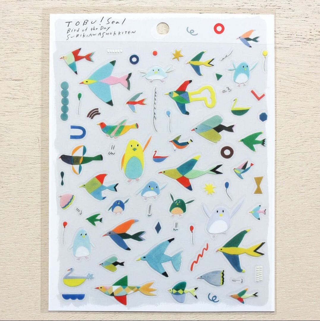 Cozyca Subikiawa Shokkiten Sticker Sheet - Tbou! Bird of the Day Surfaces Cozyca 