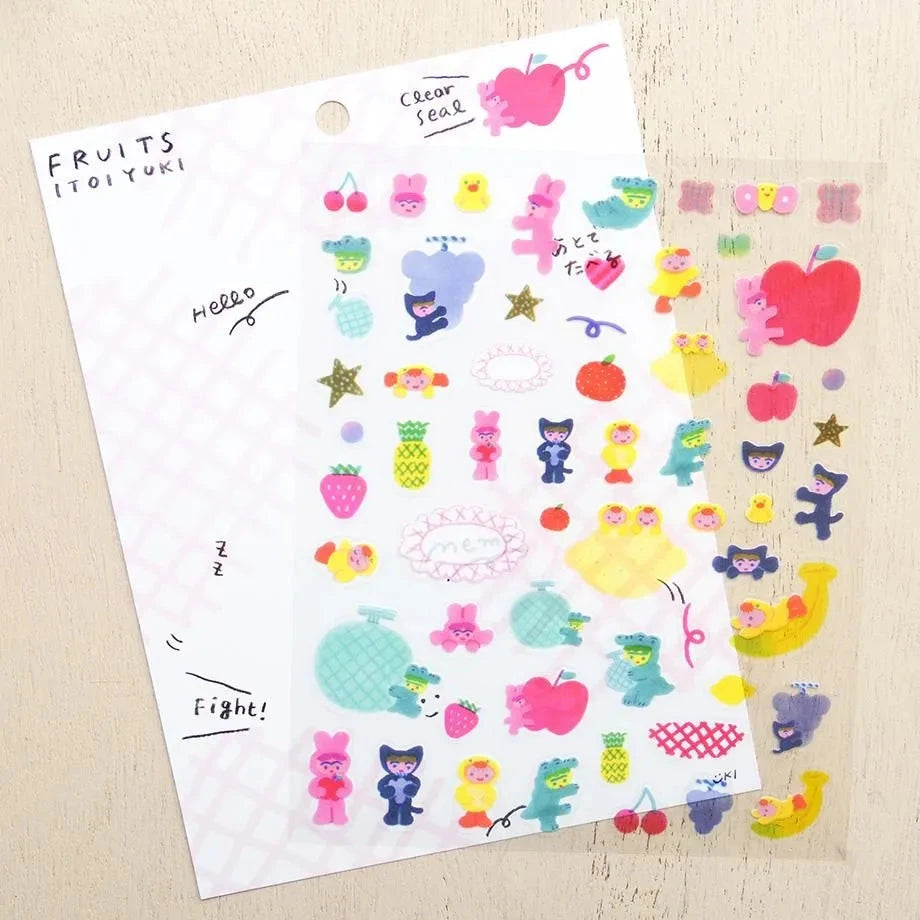 Cozyca Yuki Itoi Sticker Sheet - Fruits Surfaces Cozyca 