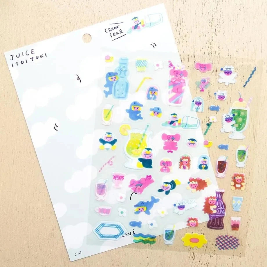 Cozyca Yuki Itoi Sticker Sheet - Juice Surfaces Cozyca 