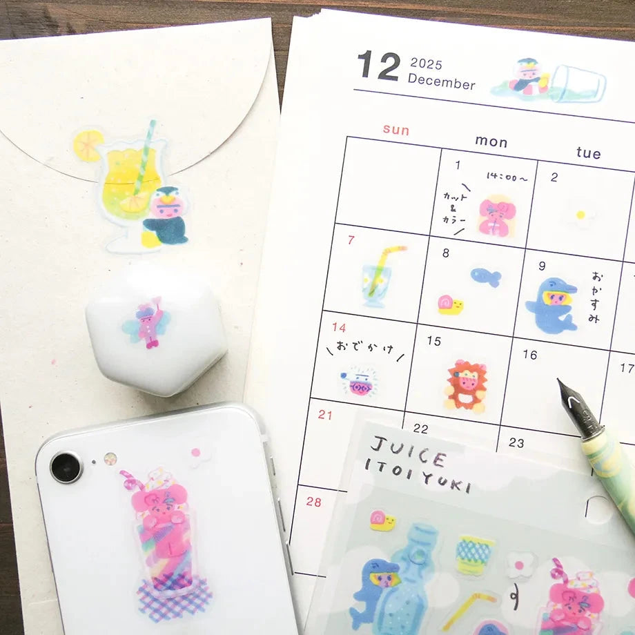 Cozyca Yuki Itoi Sticker Sheet - Juice Surfaces Cozyca 
